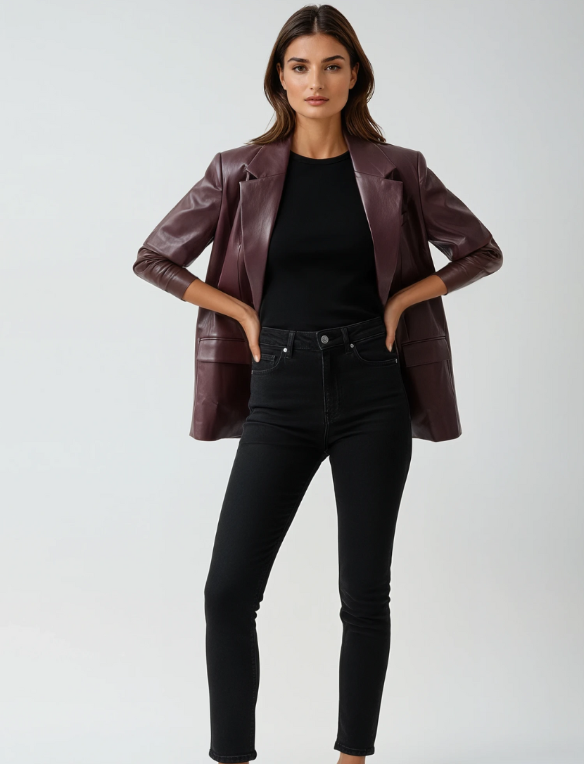 Be Loved Blazer - Faux Leather