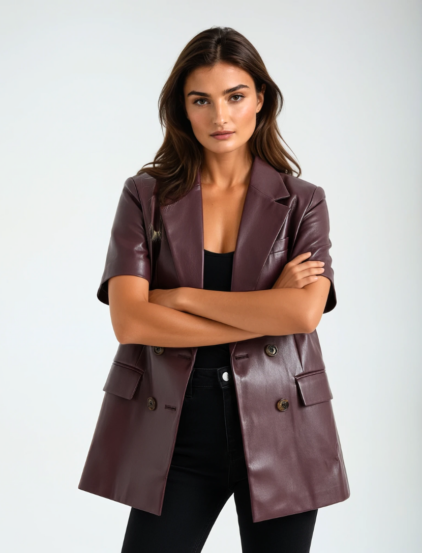 Be Loved Blazer - Faux Leather